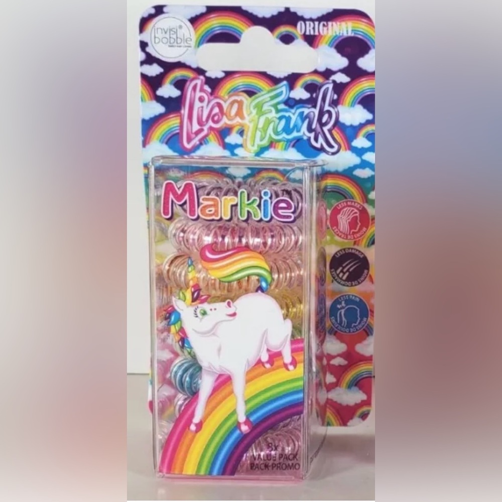 NEW Lisa Frank Invisibobble Markie Haie Ties